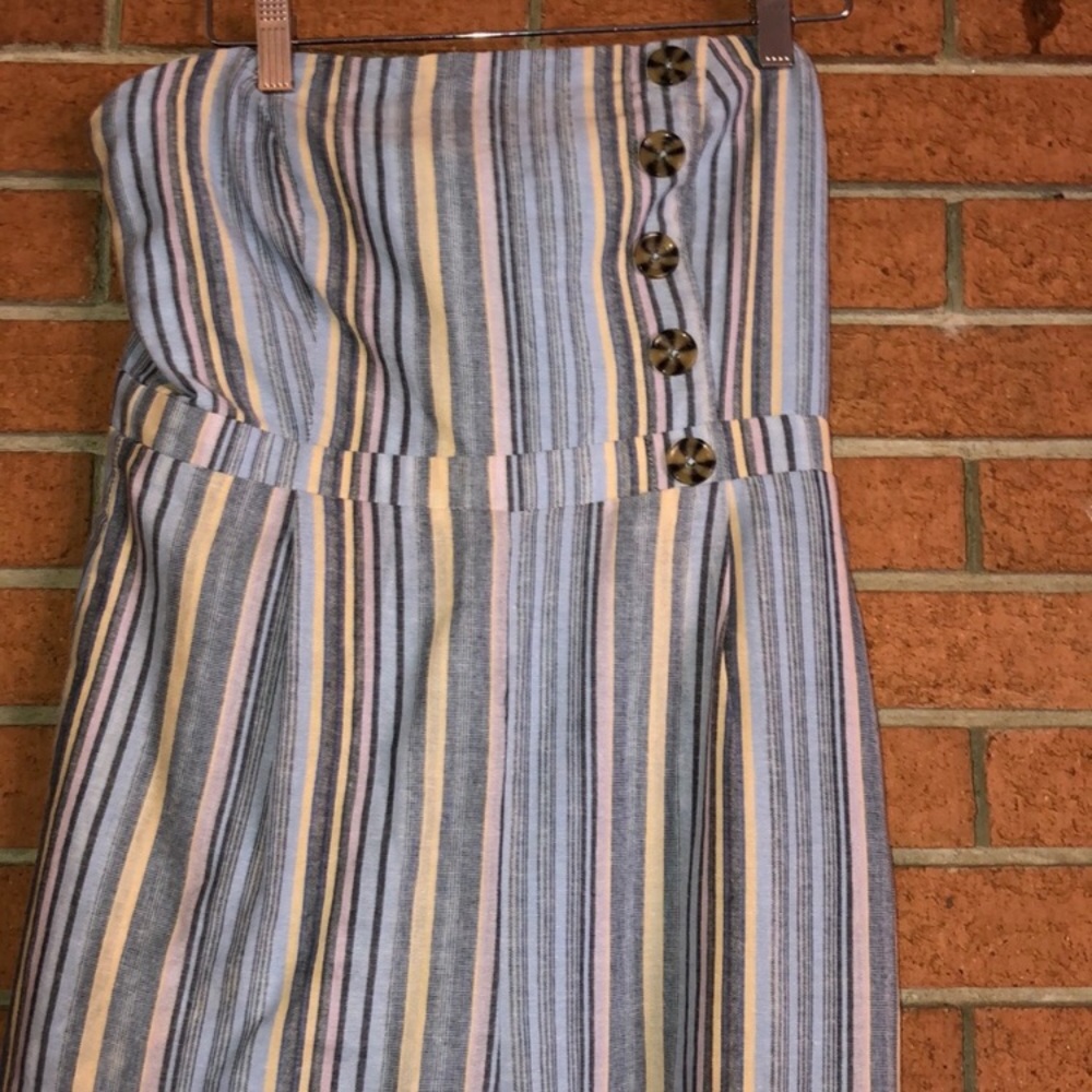 🎭HARPER HARITAGE🎭STRIPE STRAPLESS JUMPSUIT🎭 - Picture 4 of 7